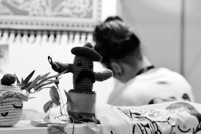 Tattoo artist's station at Melbourne Expo