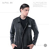 alphawear black street leather jacket