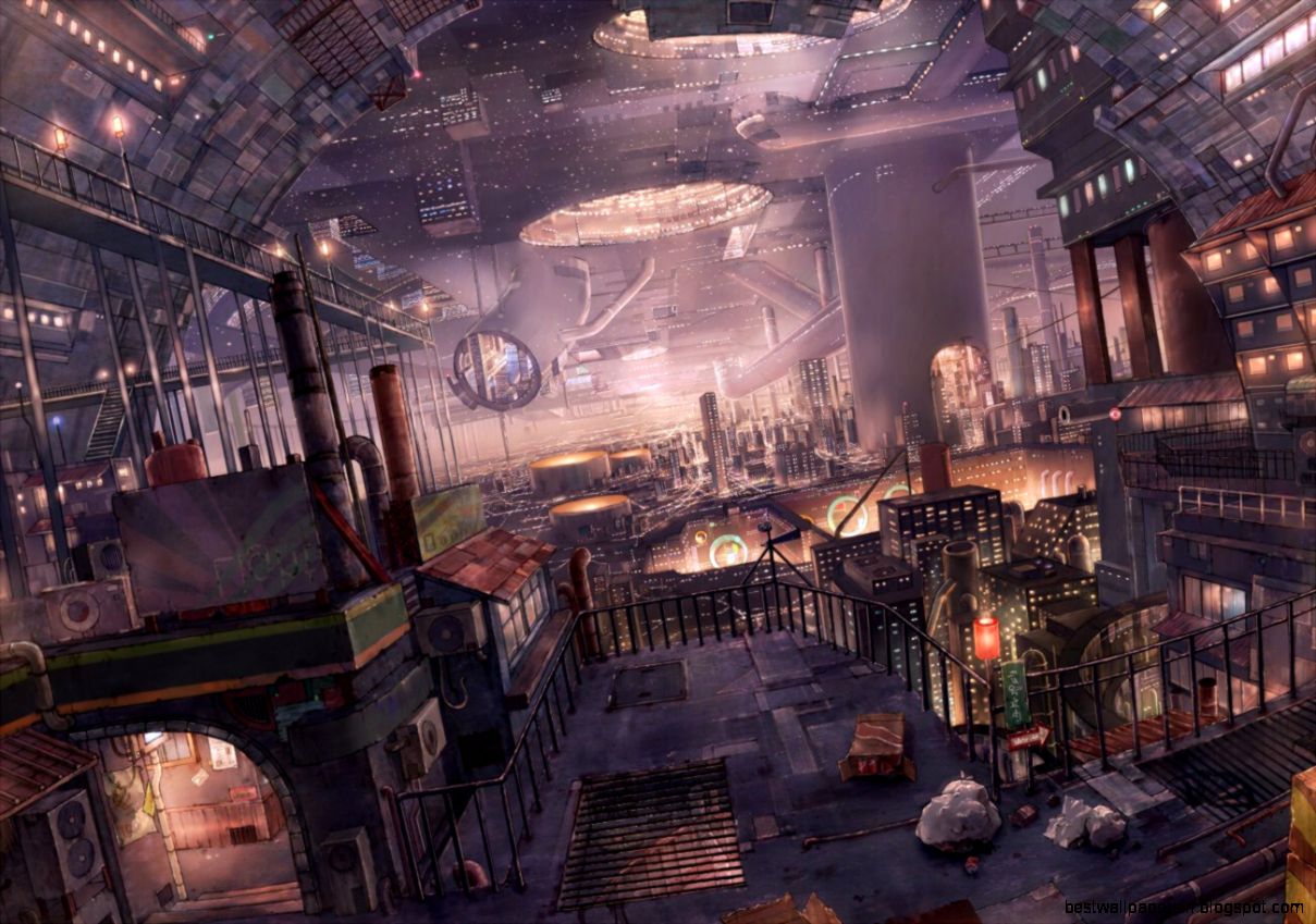 Futuristic city wallpaper 1300x913   29386   High Quality and