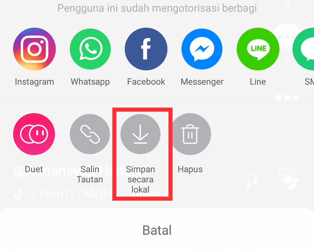 Cara Download Video Tiktok Sendiri/Orang ke Galeri HP