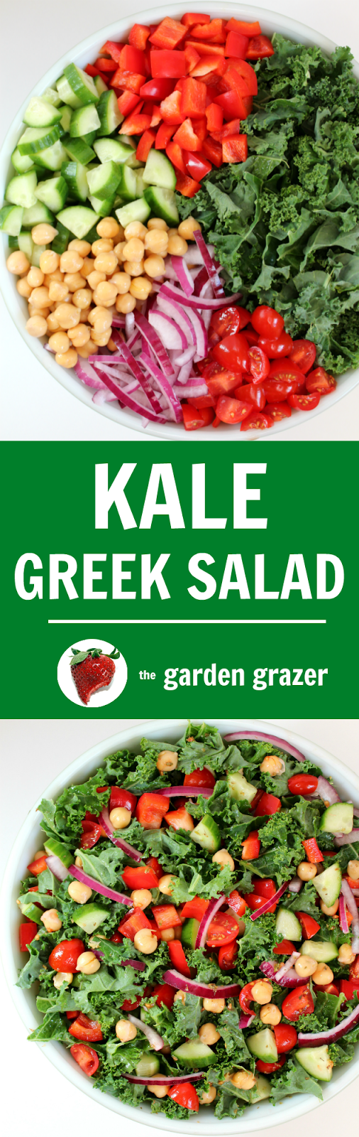 The Garden Grazer Kale Greek Salad