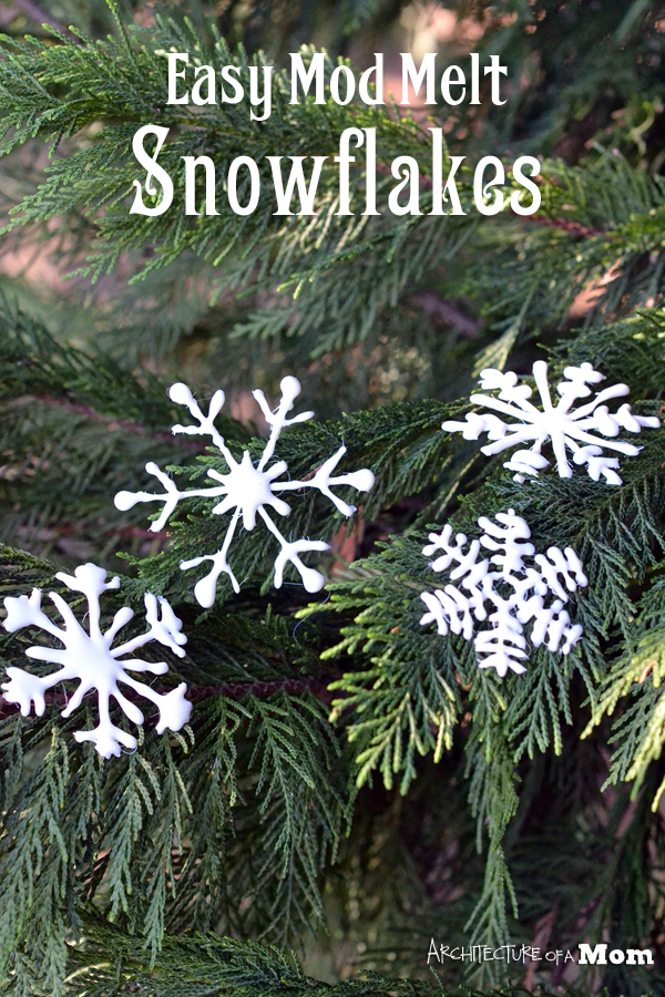 Architecture of a Mom: Easy Mod Melt Snowflakes
