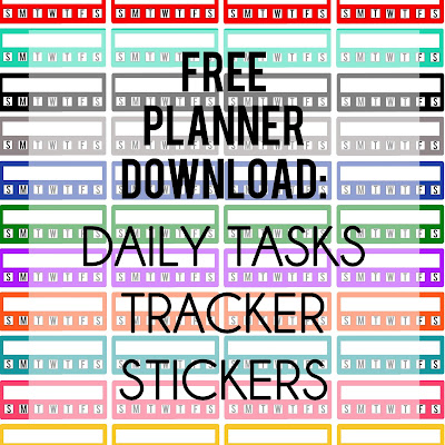 FREE, PLANNER, DOWNLOAD, DAILY TASK STICKERS, PRINTABLE