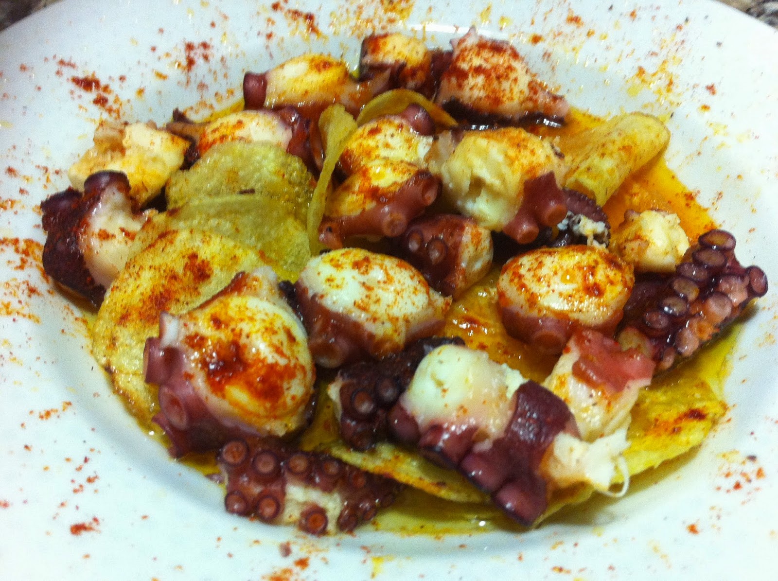 Cocina y hornea Tapa de pulpo rápida