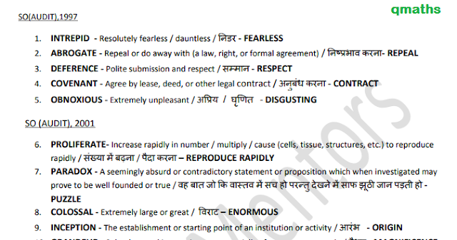 synonyms asked in ssc