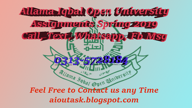 Aiou assignment marks autumn 2020 picture