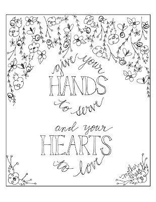 Look to Him and be Radiant: Mother Teresa Quote Coloring Pages