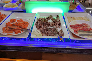 Korean wedding hall food - seafood