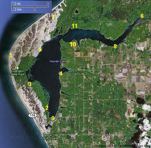Hamlin Lake map
