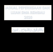 JADUAL UJIAN DAN PEPERIKSAAN 2020