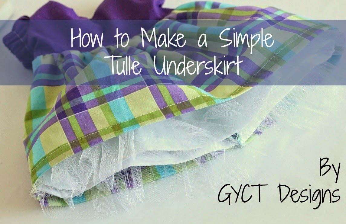 How to Make a Simple Tulle Underskirt Sew Simple Home