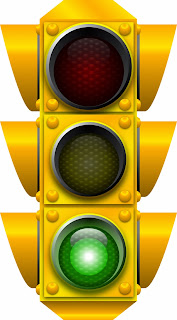 Traffic light signaling green