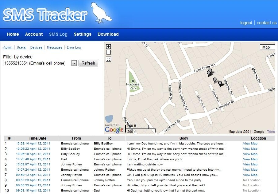 Sms tracker odintsovo. Смс лог. sms log.