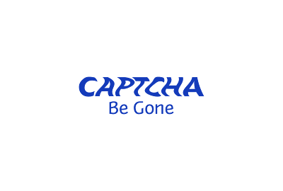 image saying "captcha be gone"
