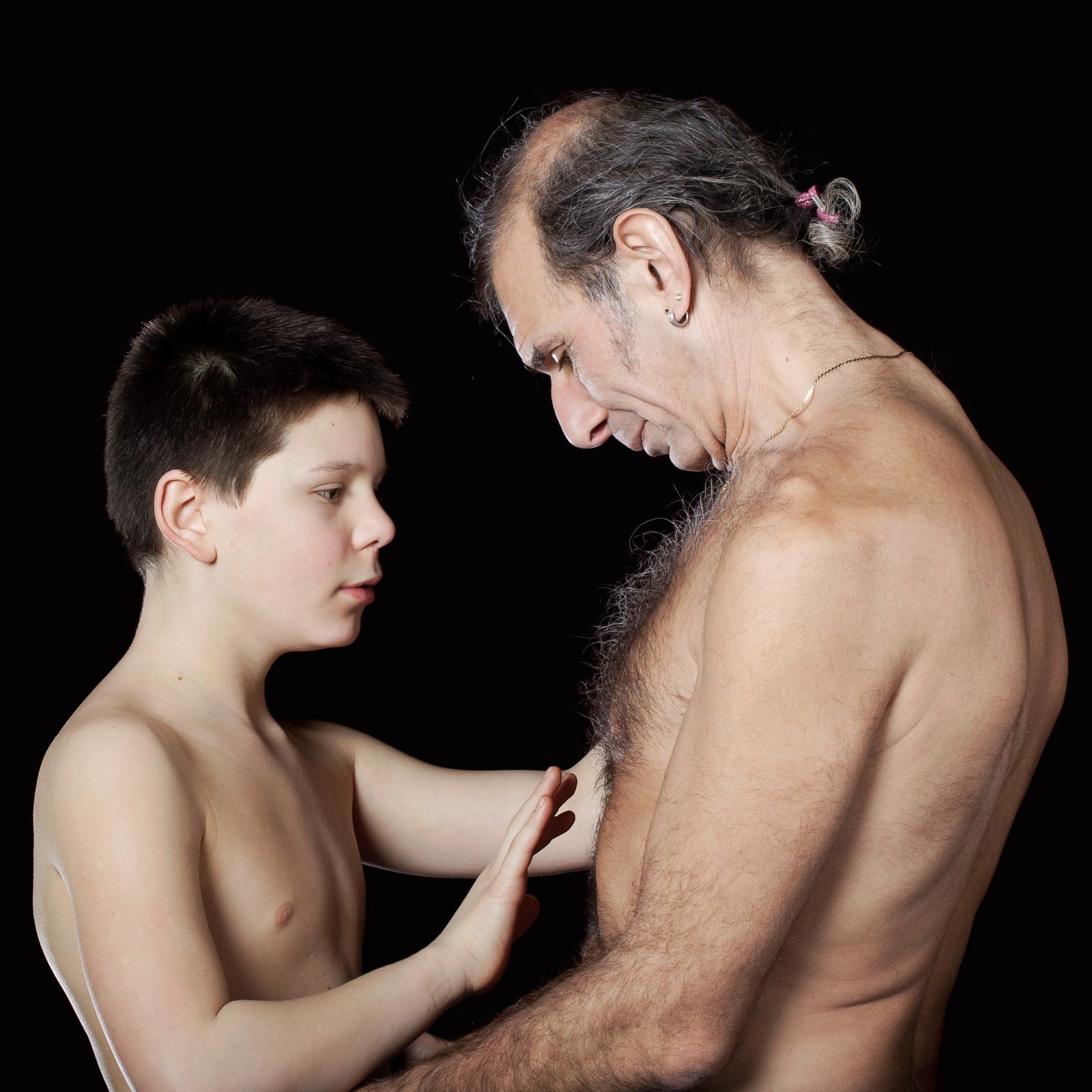 Série Fotográfica Mostra Intimidade entre pai e filho 
