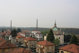 Crespi d'Adda had houses for the workers, a school, a church and a hospital in addition to a large factory