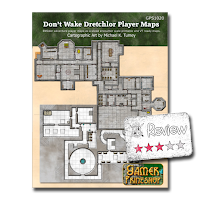 Frugal GM Review: Don't Wake Dretchlor Player Map from Gamer Printshop (PWYW)