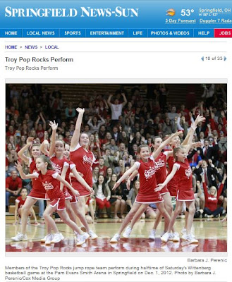 Troy Pop Rocks Jump Rope Team: Pop Rocks In The News