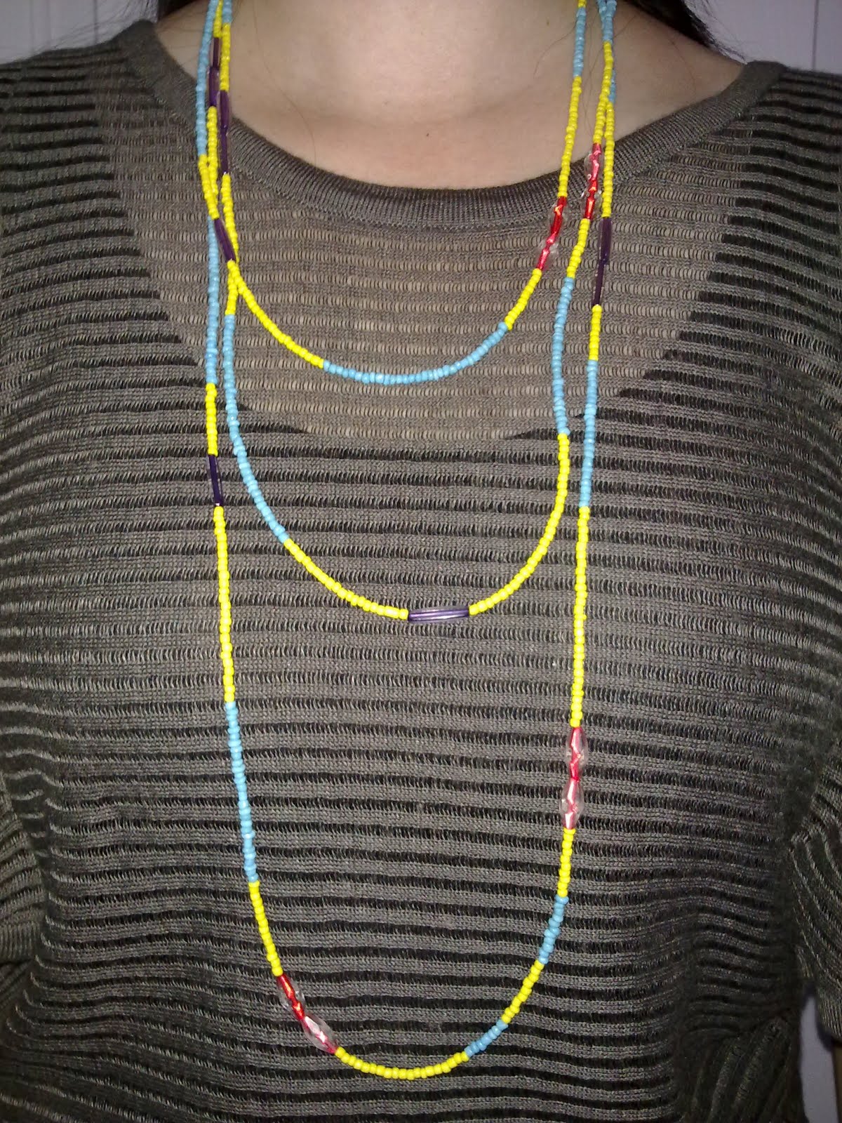 YIEN'S DIY JEWELLERY MY LUCKY TWIST Long Twist Twist colorful Necklace