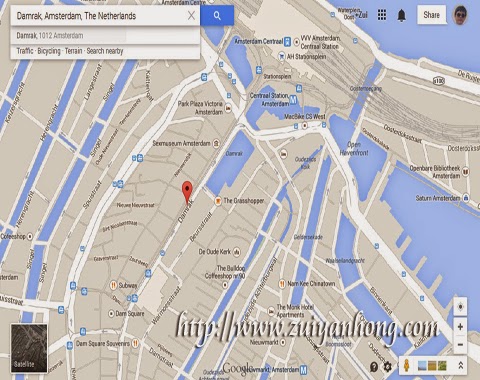 Amsterdam Damrak Map