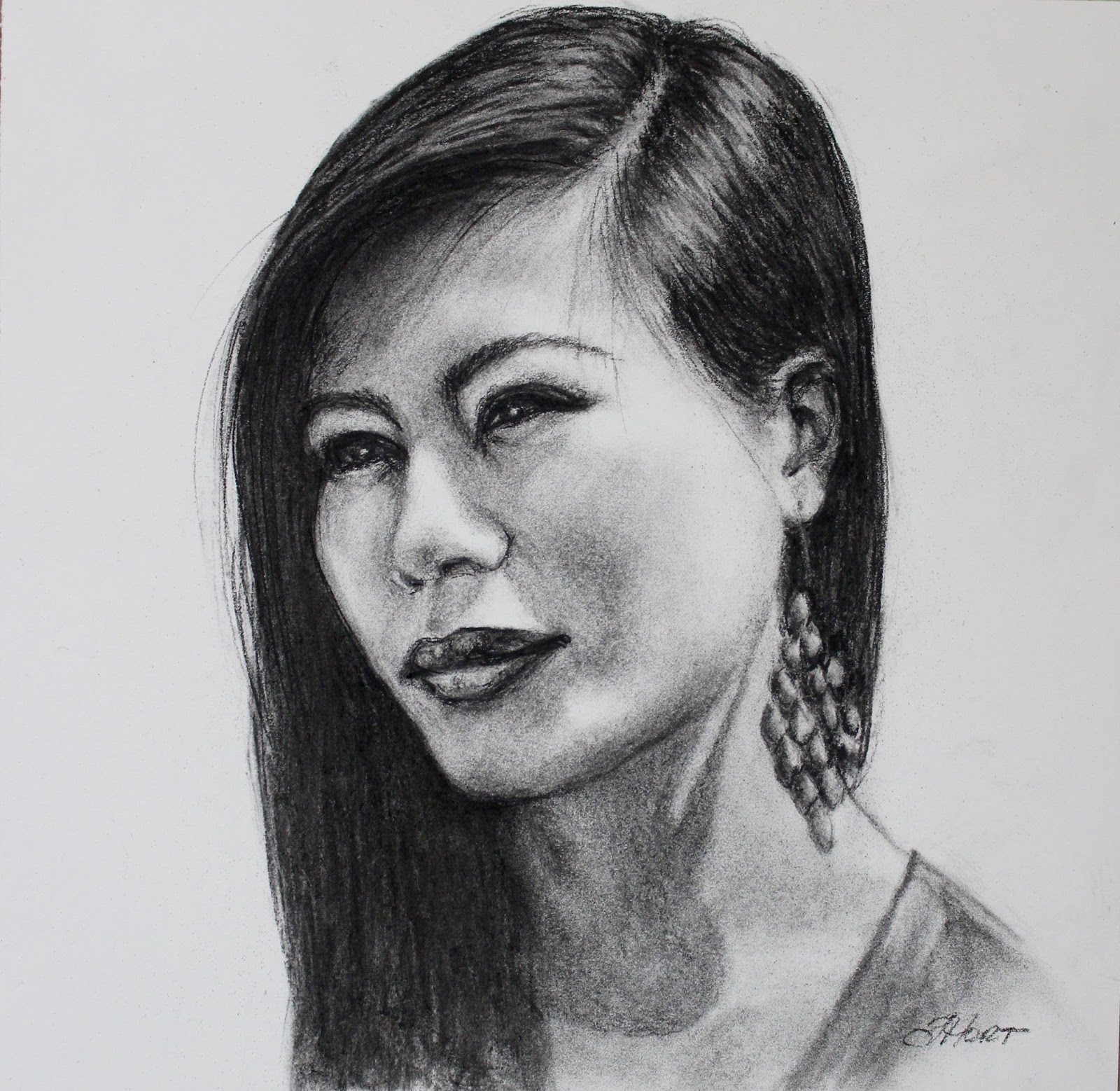 Tami Hort Vine Charcoal drawings