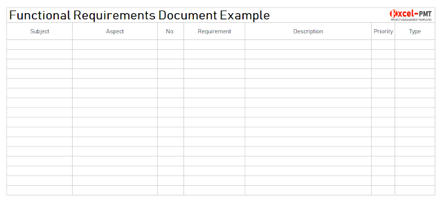 Functional requirements document example template