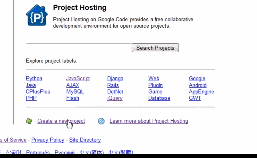 Project хостинг