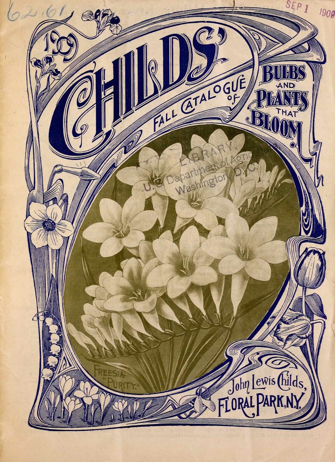 Tenth Letter of the Alphabet Lettering John Lewis Childs’ Catalogues