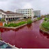 (ΚΟΣΜΟΣ)Κινέζικο ποτάμι έγινε κόκκινο από τη μία στιγμή στην άλλη  !