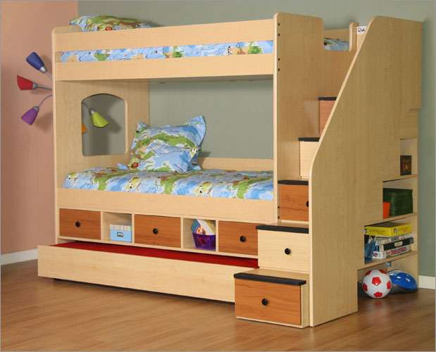 Bunk Bed with Stairs Plans
