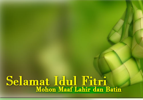 Selamat Hari Raya Idul Fitri - Mohon Maaf Lahir dan Bathin | Khamardos Blog