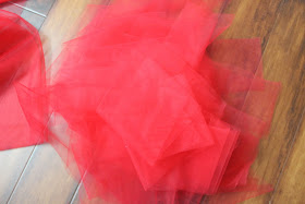 tulle strips cutting tutorial