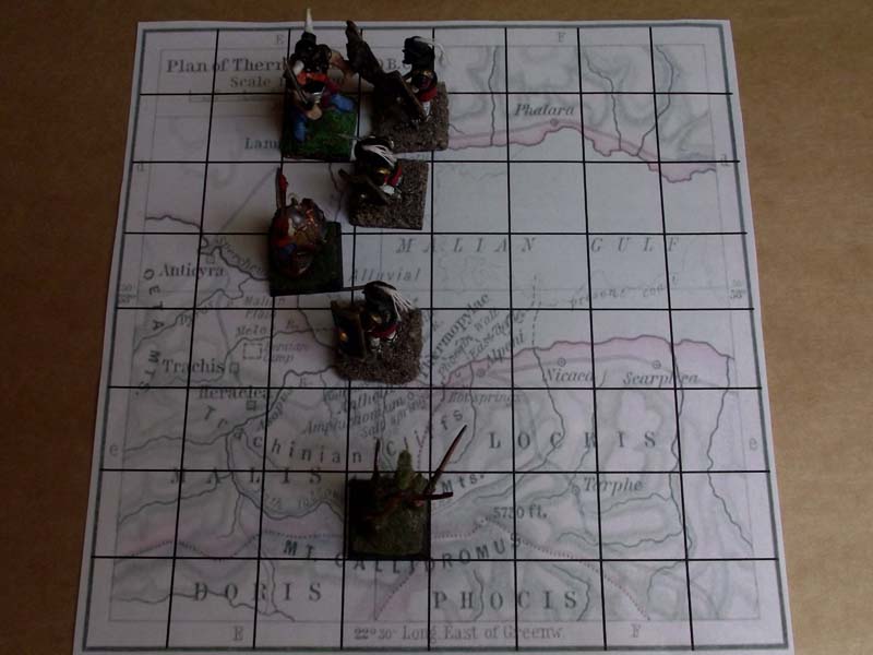 BattReps Thermopylae free Print and Play solo wargame / board game