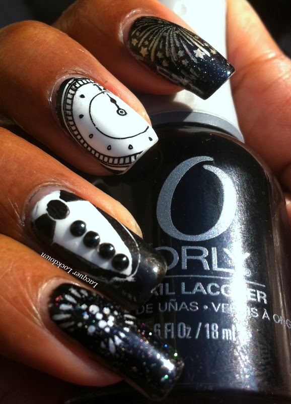 Ring In 2014 With This New Year S Eve Nail Art Nails New Years