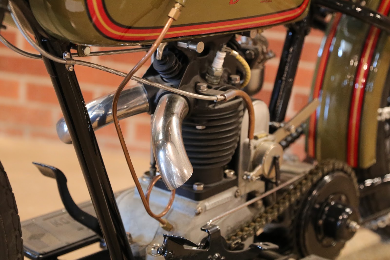 OldMotoDude 1928 HarleyDavidson Peashooter Hill Climber on display at