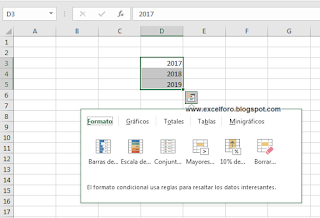 Habilitar el Análisis Rápido en Excel 2013 y 2016