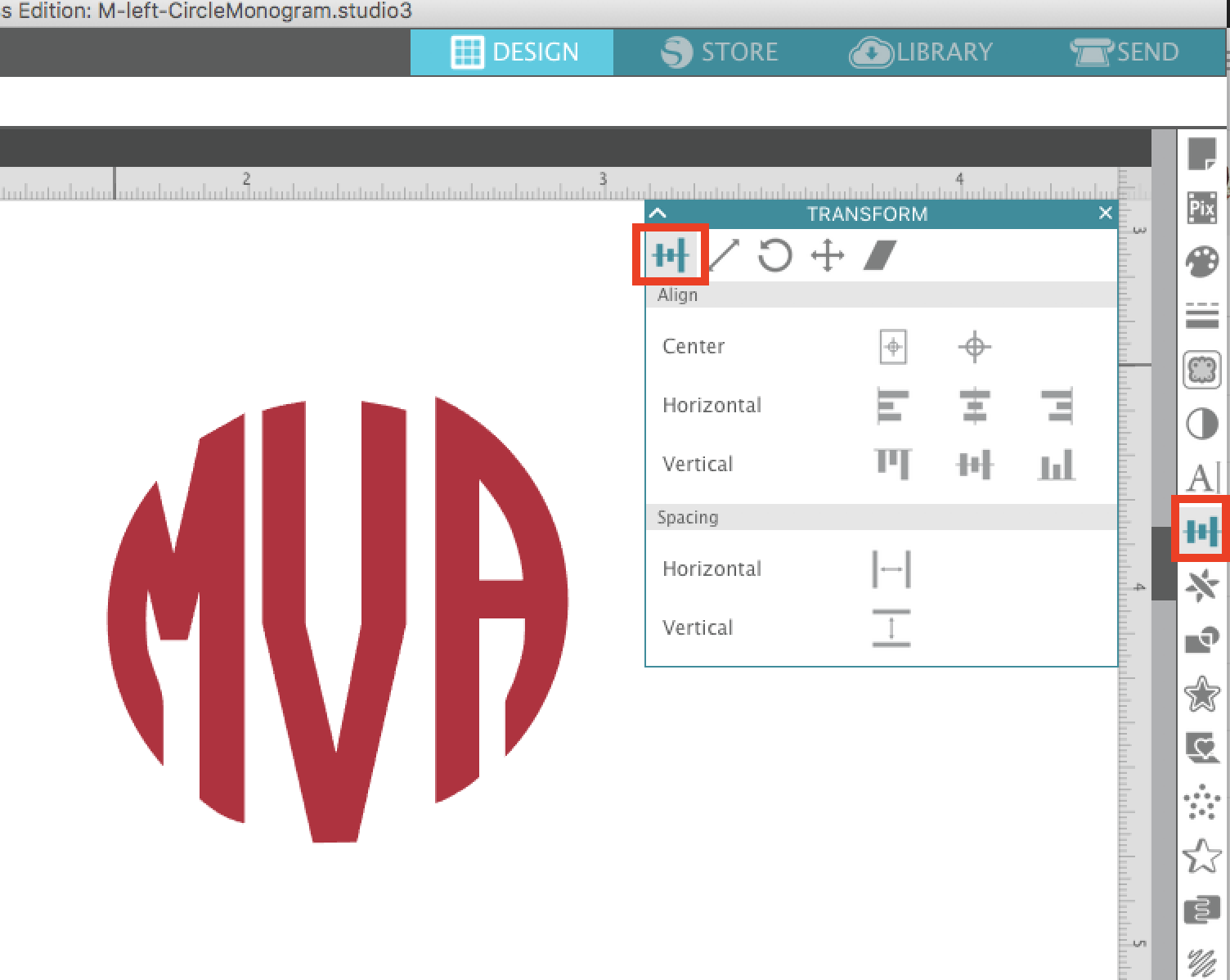 How To Use Svg Alphabet Sets In Silhouette Studio Monogram Tutorial Silhouette School
