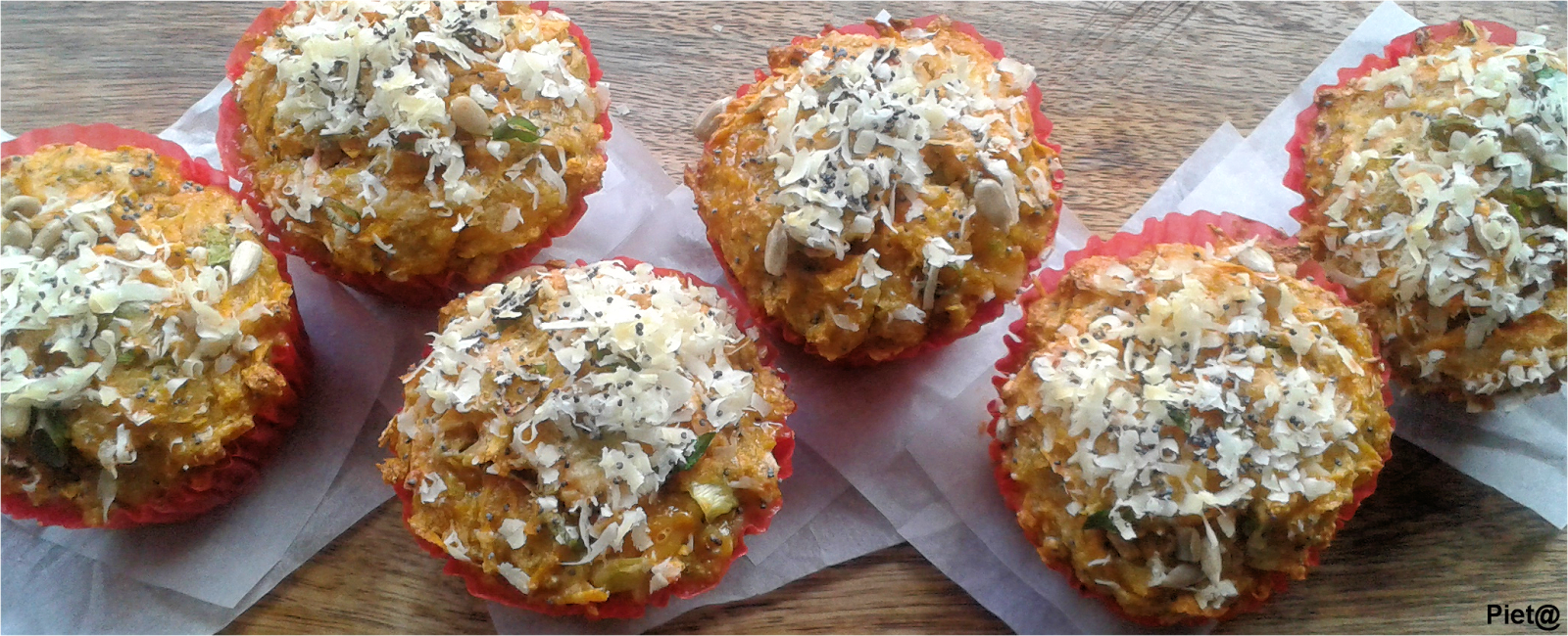 Pieta's hapjes Muffins met zoete aardappel van Jamie Oliver