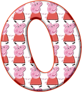 Alfabeto de Peppa Pig en Rojo