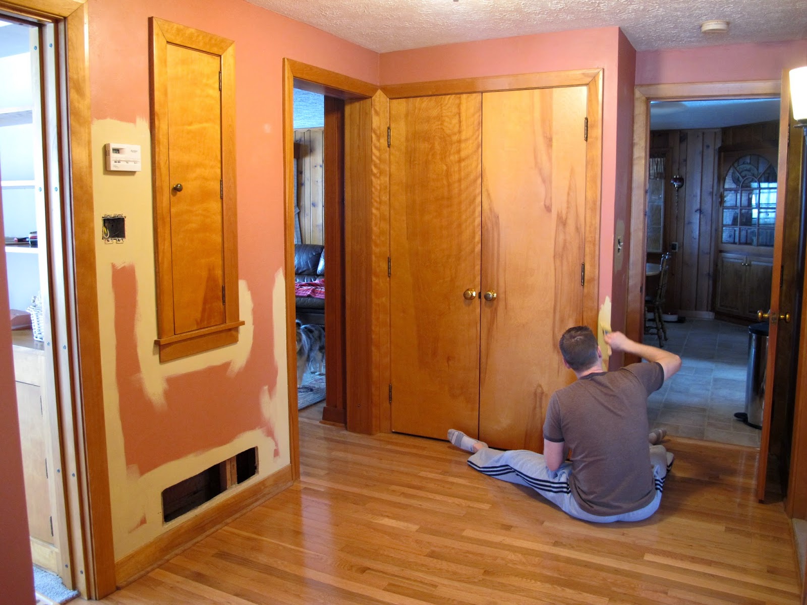 Brian Painting Our Hallway