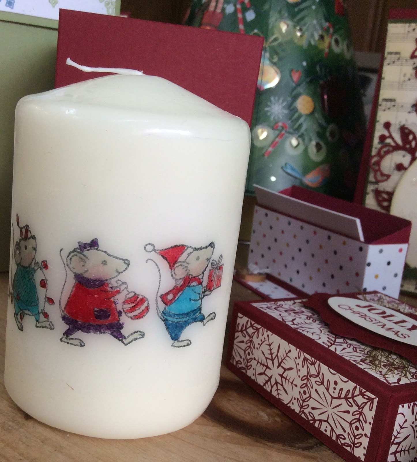 KraftingK Merry Mice Candle