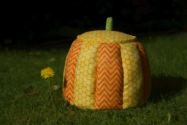 Halloween patchwork pumpkin