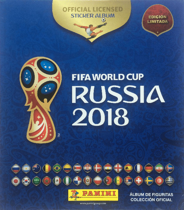 Panini Russia 2018 World Cup 18-álbum en blanco Gold Edition Empty álbum suiza