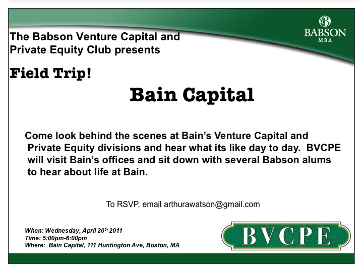 The Babson Venture Capital and Private Equity Club