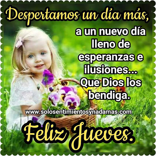 Feliz jueves.