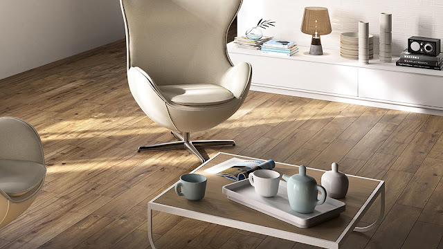 Italian porcelain tile for living room with LEGN collection