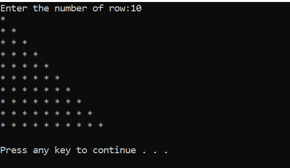 Design * triangle in C-Programming - C-Programming