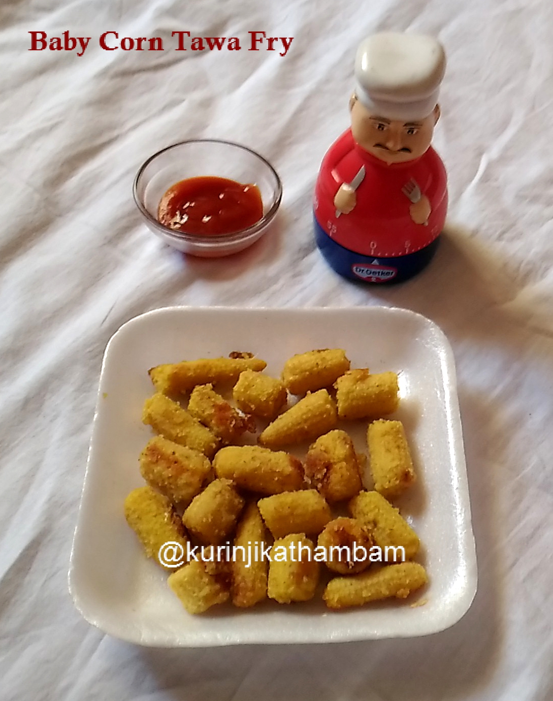 Baby Corn Tawa Fry Kurinji Kathambam