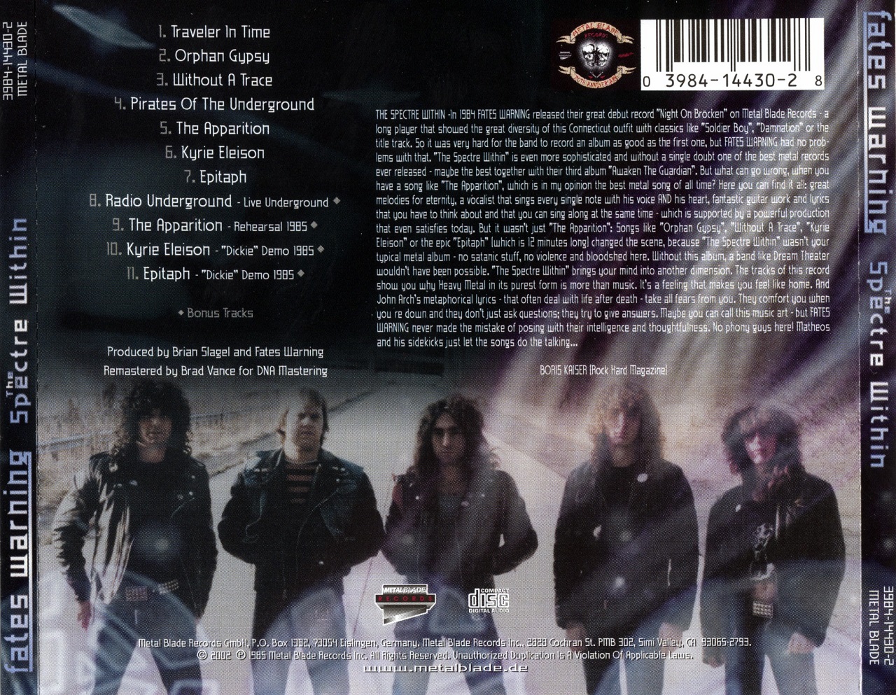 Cries from the Quiet World Fates Warning