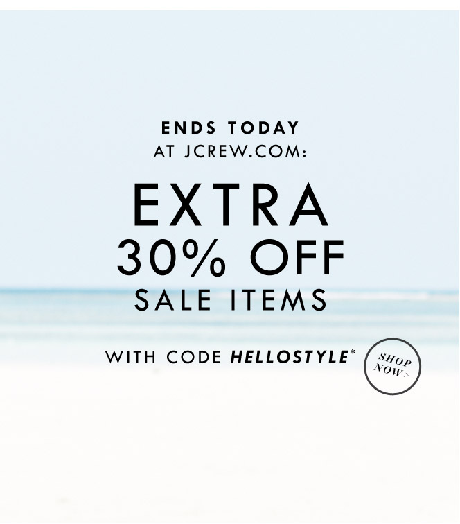 J.Crew Aficionada Extra 30 Off Sale at J.Crew Ends Today {30 off
